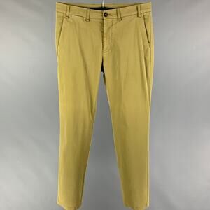 HOMECORE Size 34 Olive Cotton Lyrca Button Fly Casual Pants